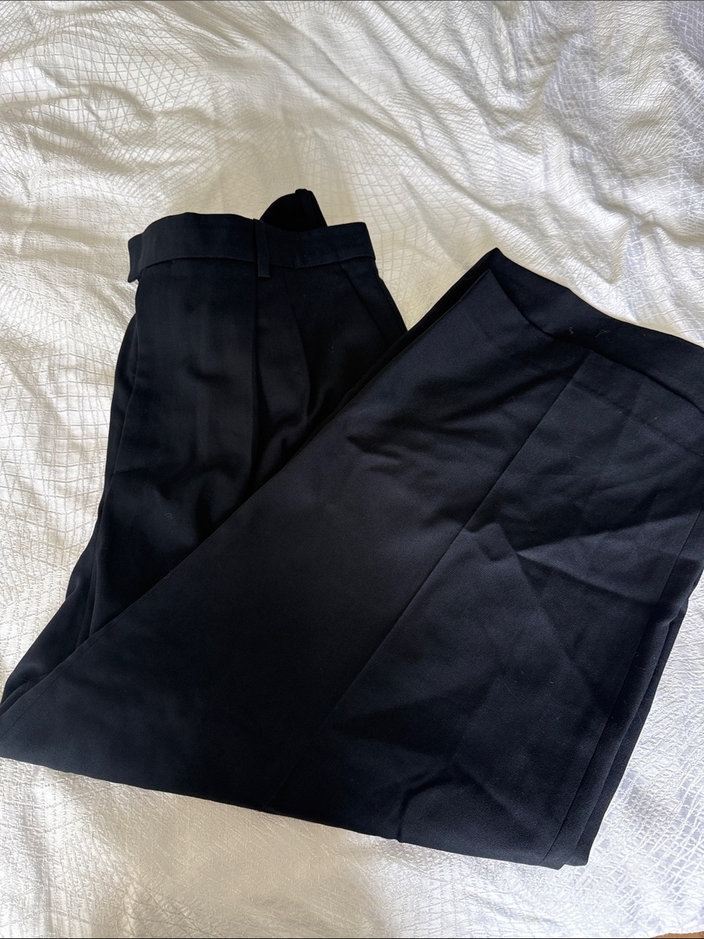 Nili Lotan Black Wide-Leg Trousers